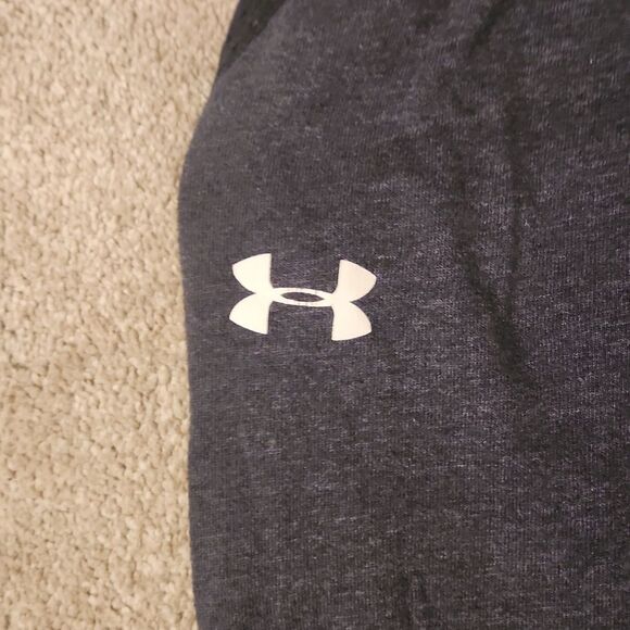 Under Armour Women's Loose-Fit Gray & Black Jogger Leggings Size M - Picture 2 of 8